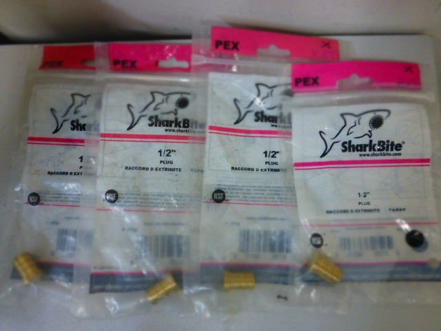 Lot of 4 SharkBite 1/2" Pex Plug