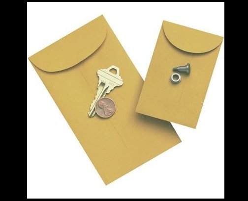 1Kraft Coin Envelopes; 2-1/4x3-1/2, 500/Box