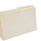 Staples® Manila File Folders, Legal, 2 Tab, Assorted Positions, 100/Box