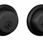 "SCHLAGE B62N622 Double Cylinder Deadbolt Extra Security Door Lock Matte Black K