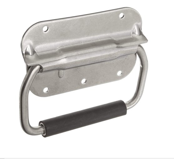 Monroe Stainless Steel Folding Pull Handle with Unthreaded Through