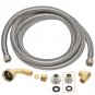 Everbilt Universal Dishwasher Supply Line Durable PVC Stainless Steel Flexible
