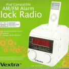 Vextra AM/FM iPod Compatible Clock Radio Doc Early Generation iDevice 30Pin LCD