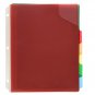 Esselte Pocket Folder, w/5 Tabs, 9" x 11-1/4", 30 Sh Capacity, 5/BX,Assorted (ES