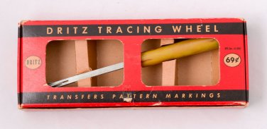 1949 Dritz Tracing Wheel No. 635 with Bakelite Handle New in Box Vintage