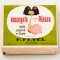 Escargots Snails prepared in Alsace France Strasbourg in Box - RARE - F. Feyel