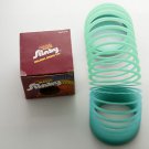 NOS Original Plastic Slinky Walking Spring Toy in Box Item No. 110 Blue Green NOS Original Plastic Slinky Walking Spring Toy in Box Item No. 110 Blue Green