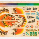 AMT Hot Rod Rat Fire Flame decals Kit # PT-108  3 in 1 Walts Puffer A/a 285 NHRA
