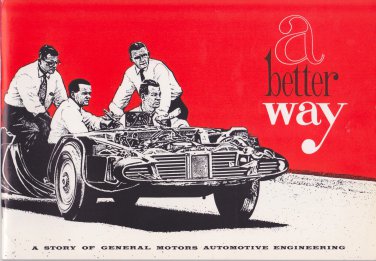 1961 General Motors Engineering "A Better Way" Showroom Sales Brochure RARE GM