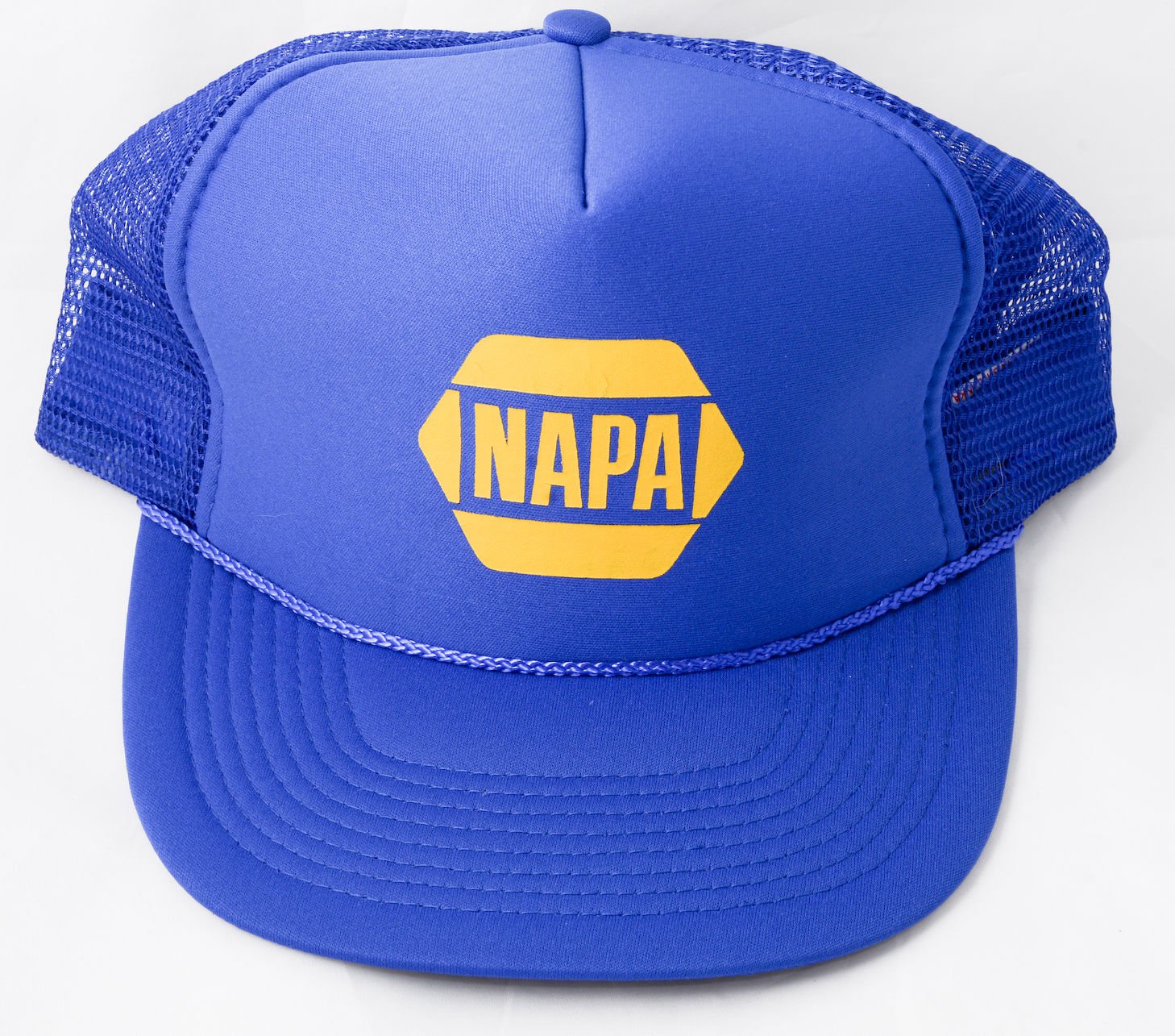 NAPA auto Parts Racing SnapBack Hat Cap Mesh Trucker NEW NWOT NOS Vintage