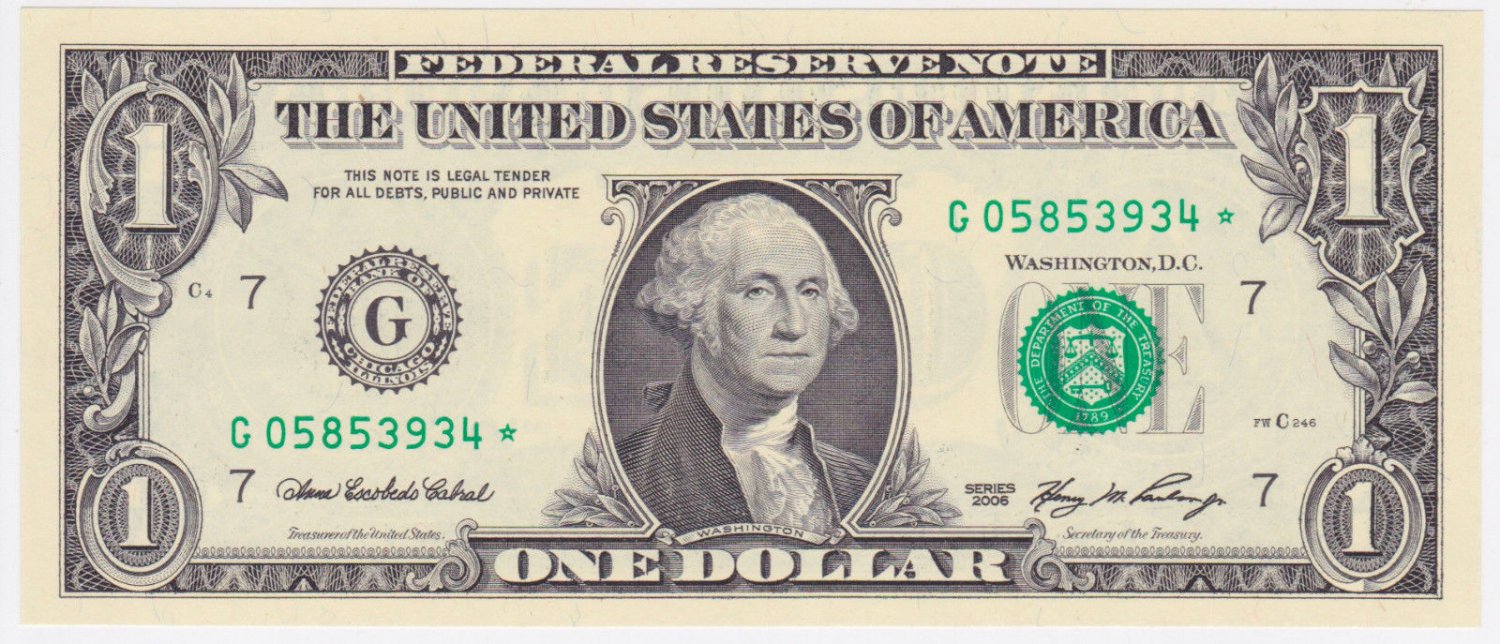 $1 2006 G* STAR NOTE Chicago District Choice Unc UNCIRCULATED + Circ ...