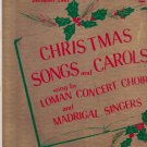 1961 Record Christmas Songs and Carols sung by Loman Concert Choir Point Loma HS