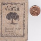 1800's A Present for Sarah Booklet Published by B. F. & G. W. ELLS 19th century 1800's A Present for Sarah Booklet Published by B. F. & G. W. ELLS 19th century