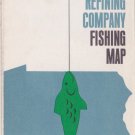 1965 Atlantic Refining Company Fishing Map Pennsylvania TROUT FISH CHART VINTAGE 1965 Atlantic Refining Company Fishing Map Pennsylvania TROUT FISH CHART VINTAGE