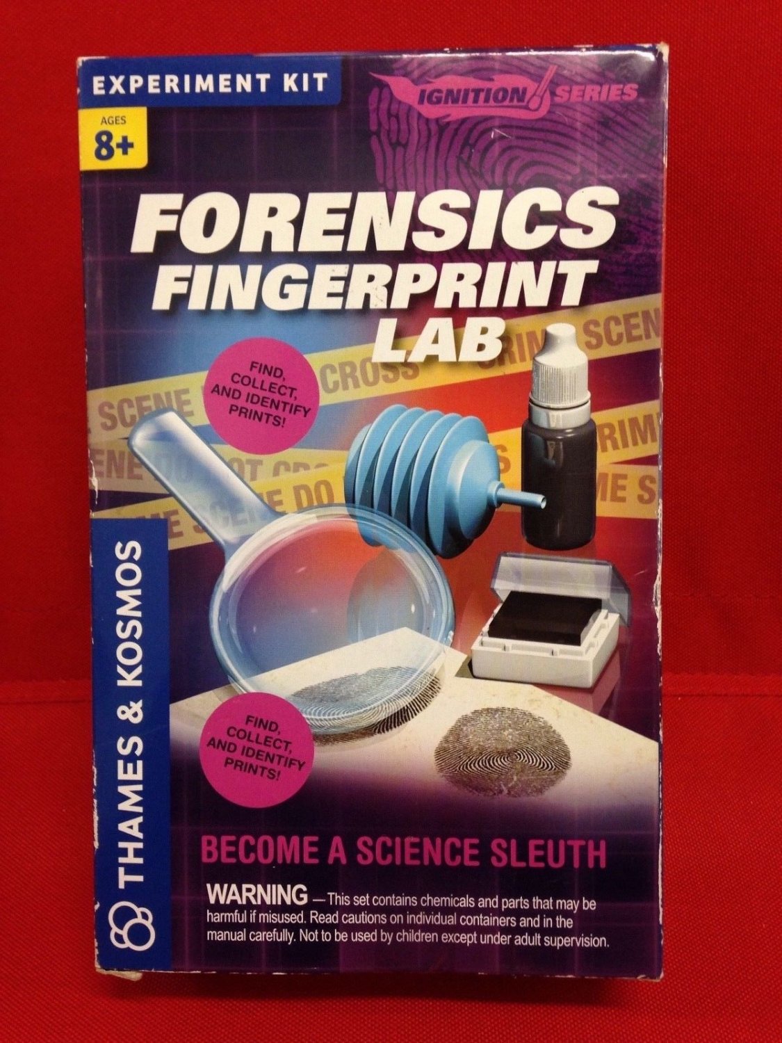 Forensics Fingerprint Lab Experiment Kit Thames & Kosmos Ignition Series