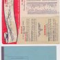 1954 TWA ticket jacket wallet folder holder 9/17/54 Rare TransWorld Airlines VTG