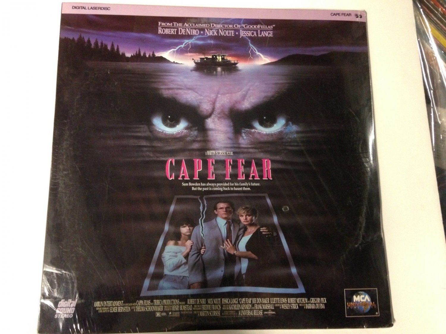 Cape Fear Sealed New Robert DeNiro Juliette Lewis (Laserdisc CLV/CAV, 1992)