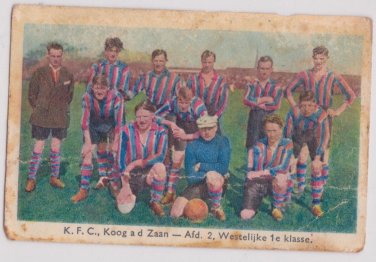 1932 Philips Cigarette Tobacco Card K.F.C. Koog aan de Zaan Westelijke 1e klasse