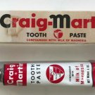 1955 Craig Martin Toothpaste compounded with Milk of Magnesia in Original Box