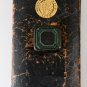 Rocking ink blotter Western Union Life leather metal handle Desk Rocker Vintage