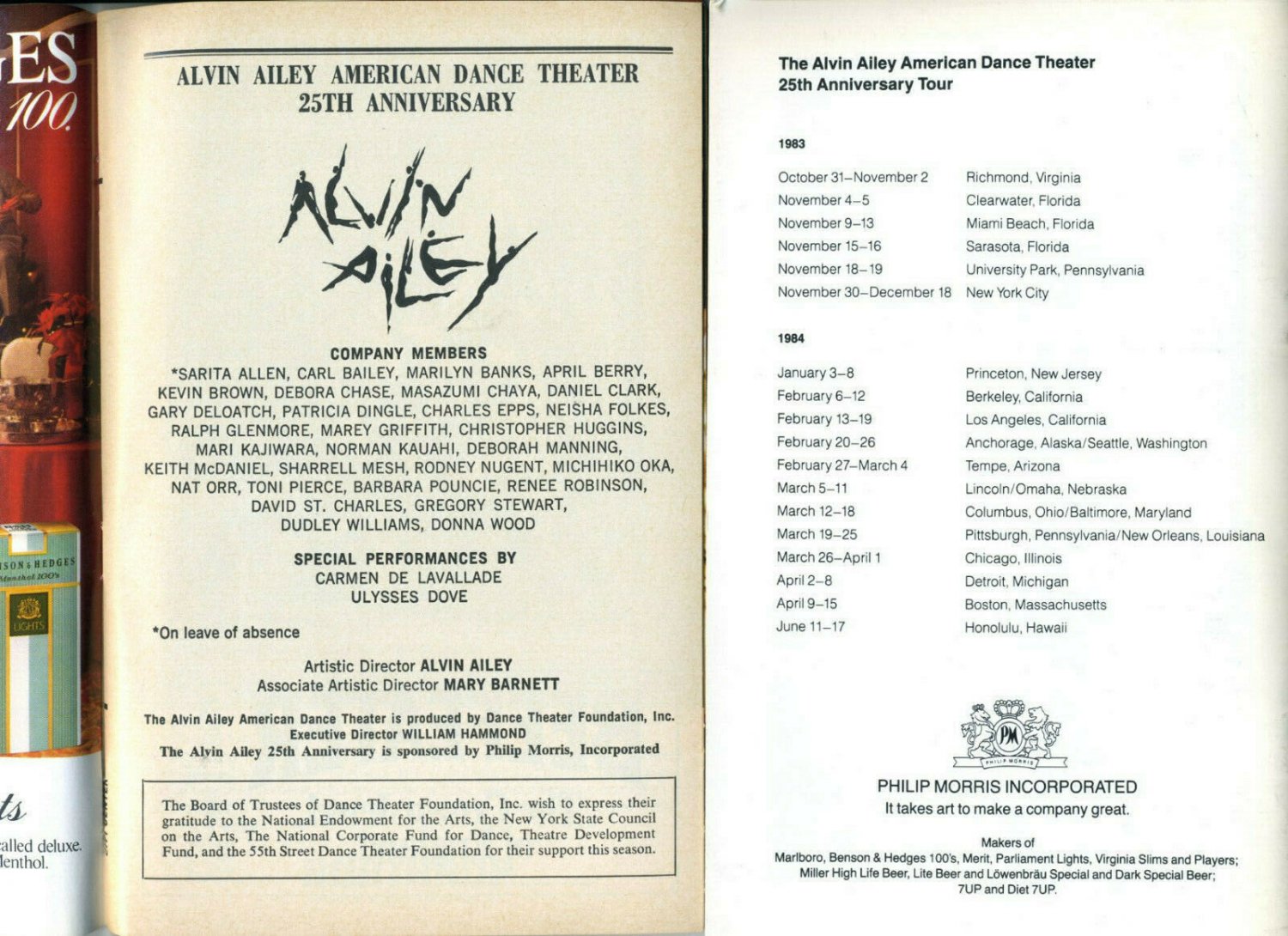 Alvin Ailey Program Alvin Ailey Program