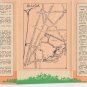 Oujda Morocco tourist brochure with photos & map vintage 6.25â x 4.25â