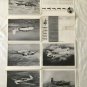 1957 Beechcraft Poster Brochure airplane plane illustrated mailer print ad