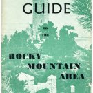 1961 Guide to the Rocky Mountain Area Map & Ads Booklet Brochure Vintage 1960's 1961 Guide to the Rocky Mountain Area Map & Ads Booklet Brochure Vintage 1960's
