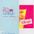 Charley's Cabaret Dansant Bar Copenhagen Denmark Night Club Menu & Booklet 1960s