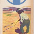 1956 SANTA FE RAILROAD Time Schedules of Principal Trains Passenger Edition