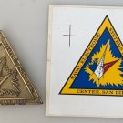 USN Naval Electronic Systems Engineering Center San Diego Decal metal plate Navy