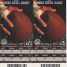 2007 Rose Bowl Ticket Full College Football USC vs Michigan Championship Lot 2