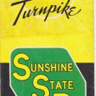 1950s Florida Turnpike Sunshine State Map Brochure Vintage SSP