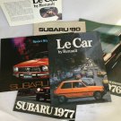 Vintage Original 1970s Subaru & 1978 Renault Le Car Sales Brochure Catalog Lot Vintage Original 1970s Subaru & 1978 Renault Le Car Sales Brochure Catalog Lot