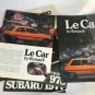 Vintage Original 1970s Subaru & 1978 Renault Le Car Sales Brochure Catalog Lot
