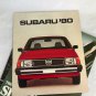 Vintage Original 1970s Subaru & 1978 Renault Le Car Sales Brochure Catalog Lot