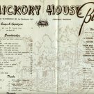 Louisville Kentucky Hickory House Barbeque Placemat 1960's Rare VTG