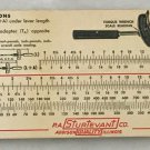 1958 P.A STURTEVANT CO. TORQUE WRENCH SCALE READING CALCULATOR SLIDE CHART 1958 P.A STURTEVANT CO. TORQUE WRENCH SCALE READING CALCULATOR SLIDE CHART