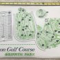 Los Angeles Wilson Golf Course Griffith Park Map 18” x 12” Vintage laminated
