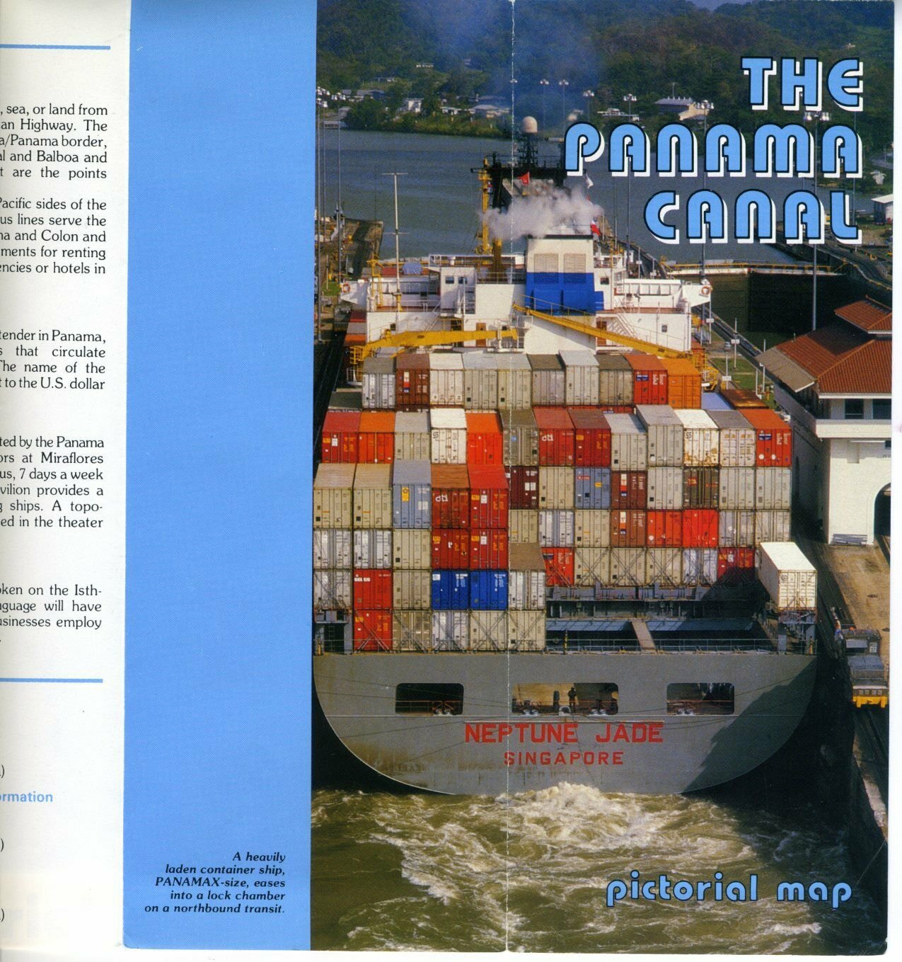 1997-pictorial-map-of-the-republic-of-panama-canal-zone-history-wall-poster