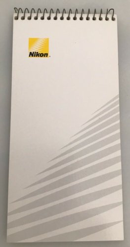 Nikon USA Paper Notepad Unused New Old Stock unmarked lined sheets 8&acirc;�� x 4&acirc;��