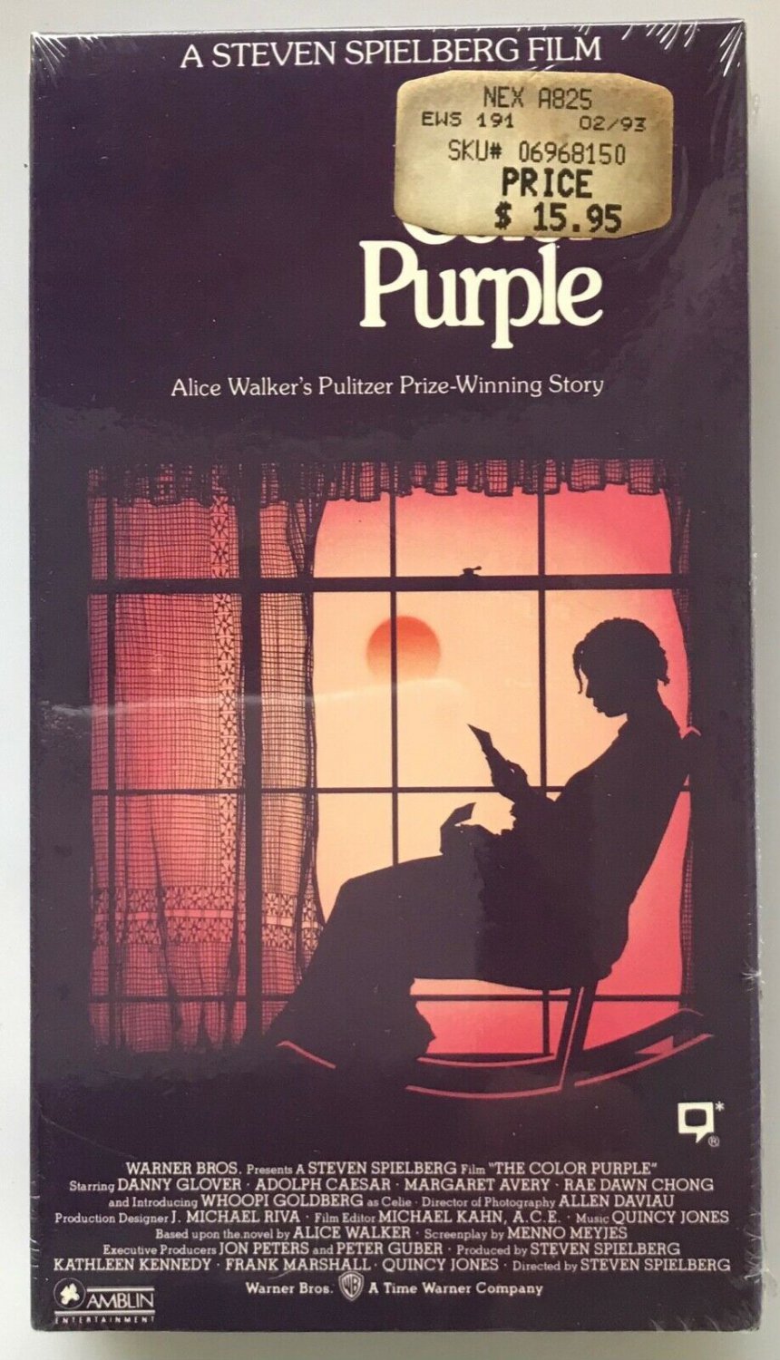 The Color Purple VHS Tape Factory Sealed Warner home video watermark ...