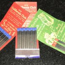 3 Matchbooks Las Vegas Nevada Vintage Front Strike 2 Unstruck California Club