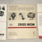 Zeiss Ikon Contaflex Super B Ikomat Brochures VTG Camera accessories Lot of 3