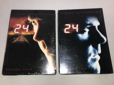 24 Television Show DVD Season 2 & 4 Box Sets NEW SEALED Kiefer Sutherland