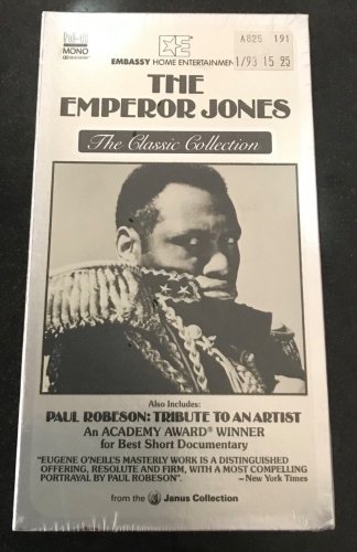 The Emperor Jones Still Sealed NEW VHS Tape Eugene O'Neill Paul Robeson 1933 BW