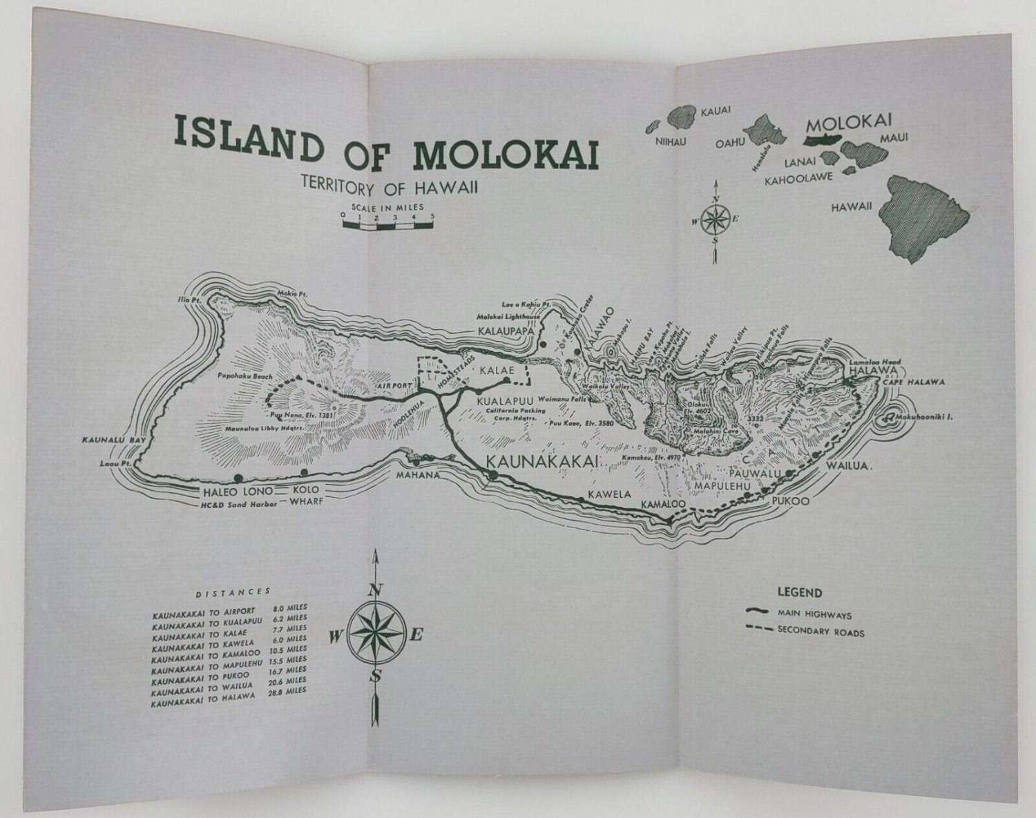 Vintage Travel Brochure The Friendly Isle Molokai - Hawaii Hi Visitors 