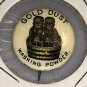 1896 GOLD DUST Washing Powder Celluloid Advertising Pinback Button antique Pin Black Americana Twins