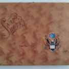 WW2 era Camp Swift, Texas Snapshots Empty Album Hand-Painted Leather cover