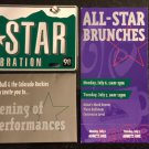 MLB 1998 Colorado Rockies ALL STAR GAME GALA Invitation Brunch Ticket Tim McGraw MLB 1998 Colorado Rockies ALL STAR GAME GALA Invitation Brunch Ticket Tim McGraw
